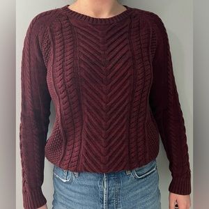 Cable knit sweater